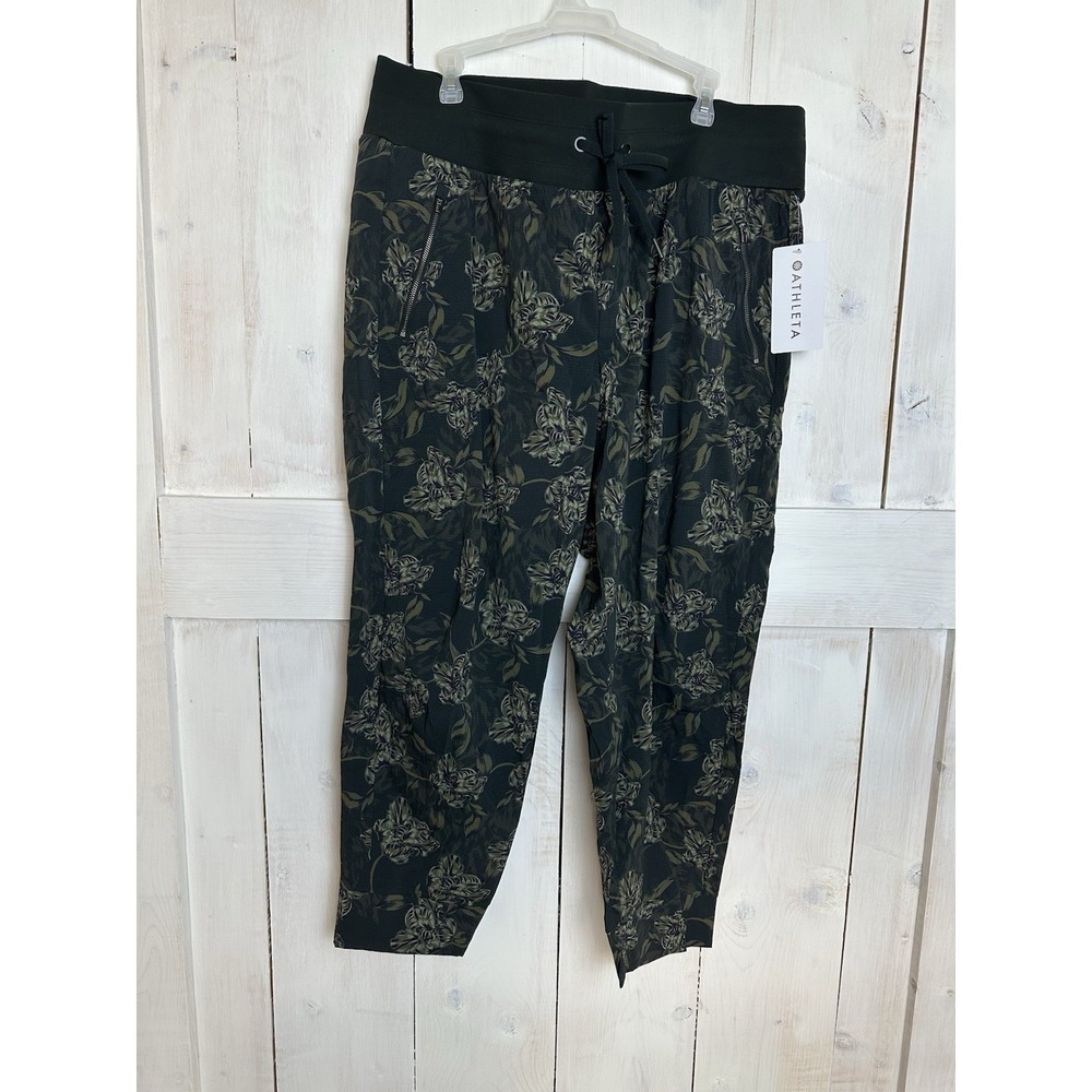 Athleta Trekkie North Printed Jogger, Terra Firma Olive Floral SIZE 20 Plus NWT - Picture 3 of 12